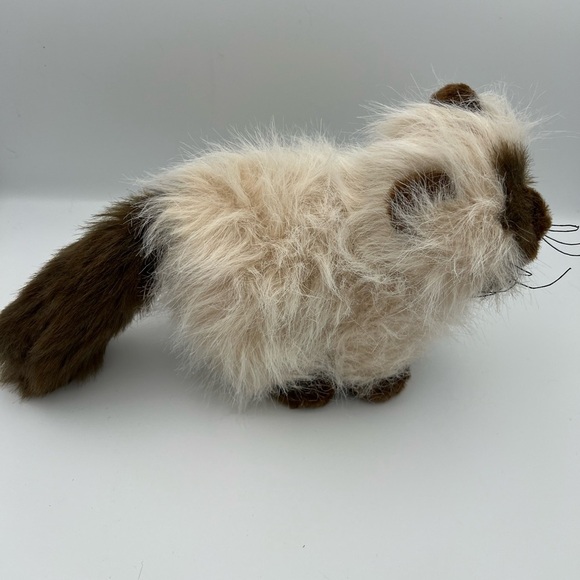 Siamese Cat Plush Toy - Cream and Brown - Picture 3 of 6